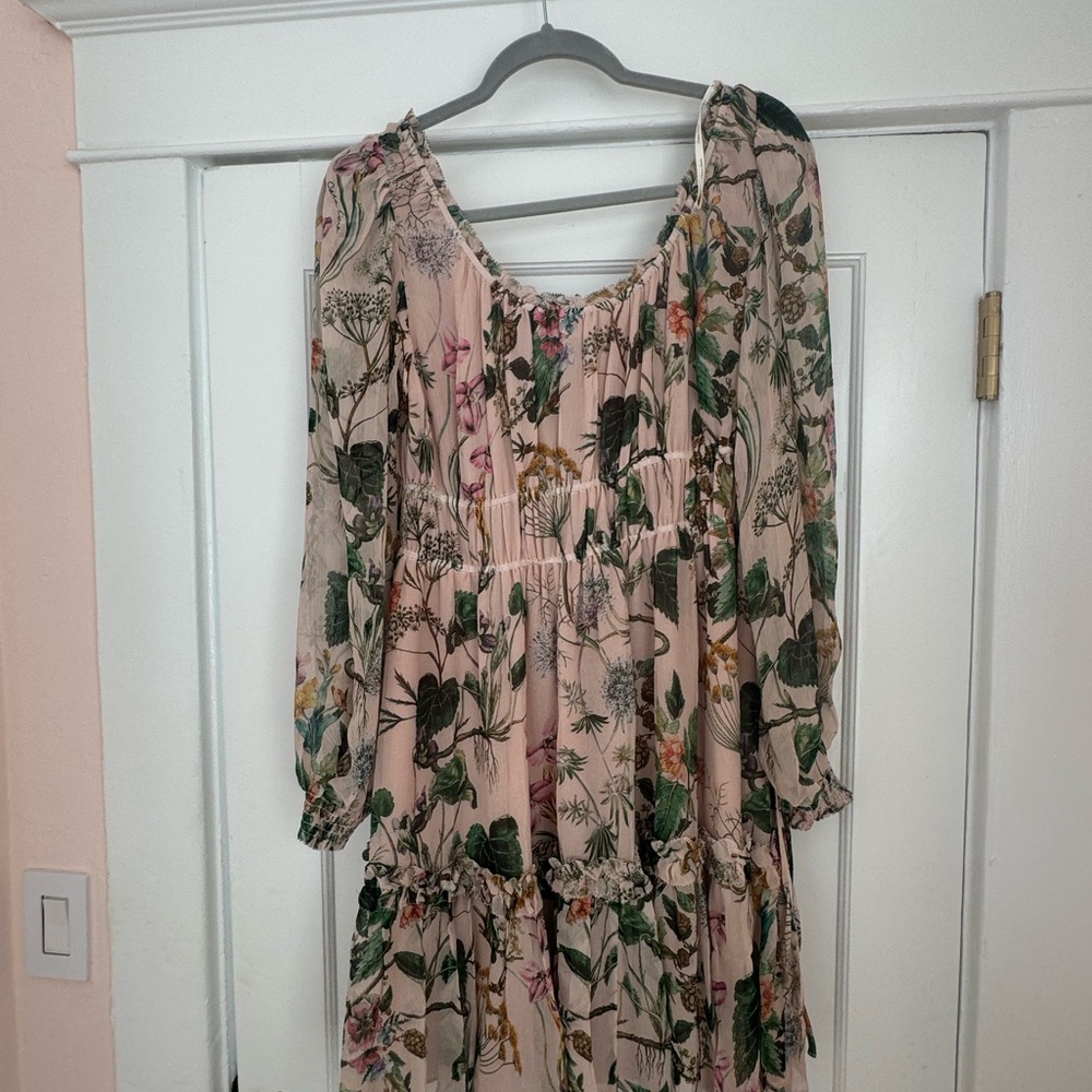 Cara Cara Lydia silk off shoulder dress L